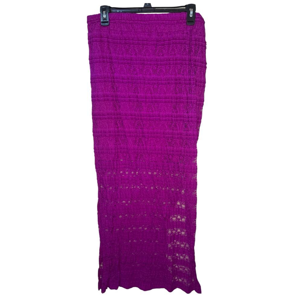 No Boundaries Purple Lace Maxi Skirt. Exterior‎ lace with shorter lining-EUC